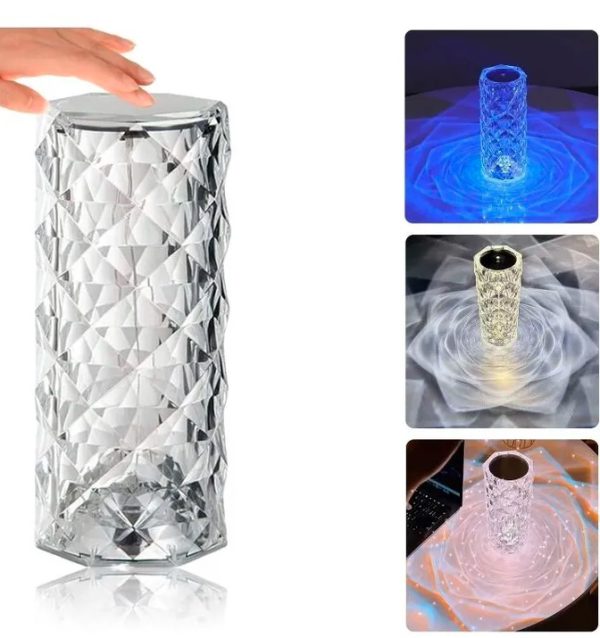 Crystal Lamp, Rose Light