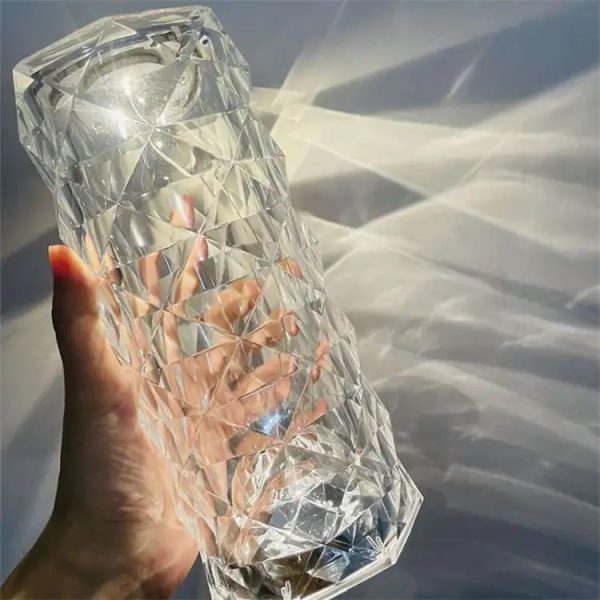 Crystal Lamp, Rose Light