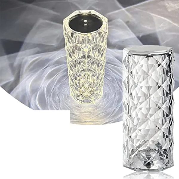 Crystal Lamp, Rose Light