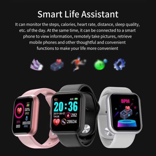 D20 Smart Bracelet For Android & Ios Notify Watch Sensor Operated