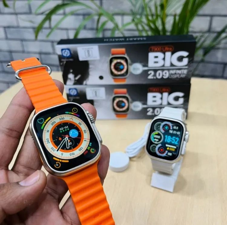 T900 Ultra Smart Watch Infinite Display 49MM Dial Size Built In Games Bluetooth Calling Crown Working