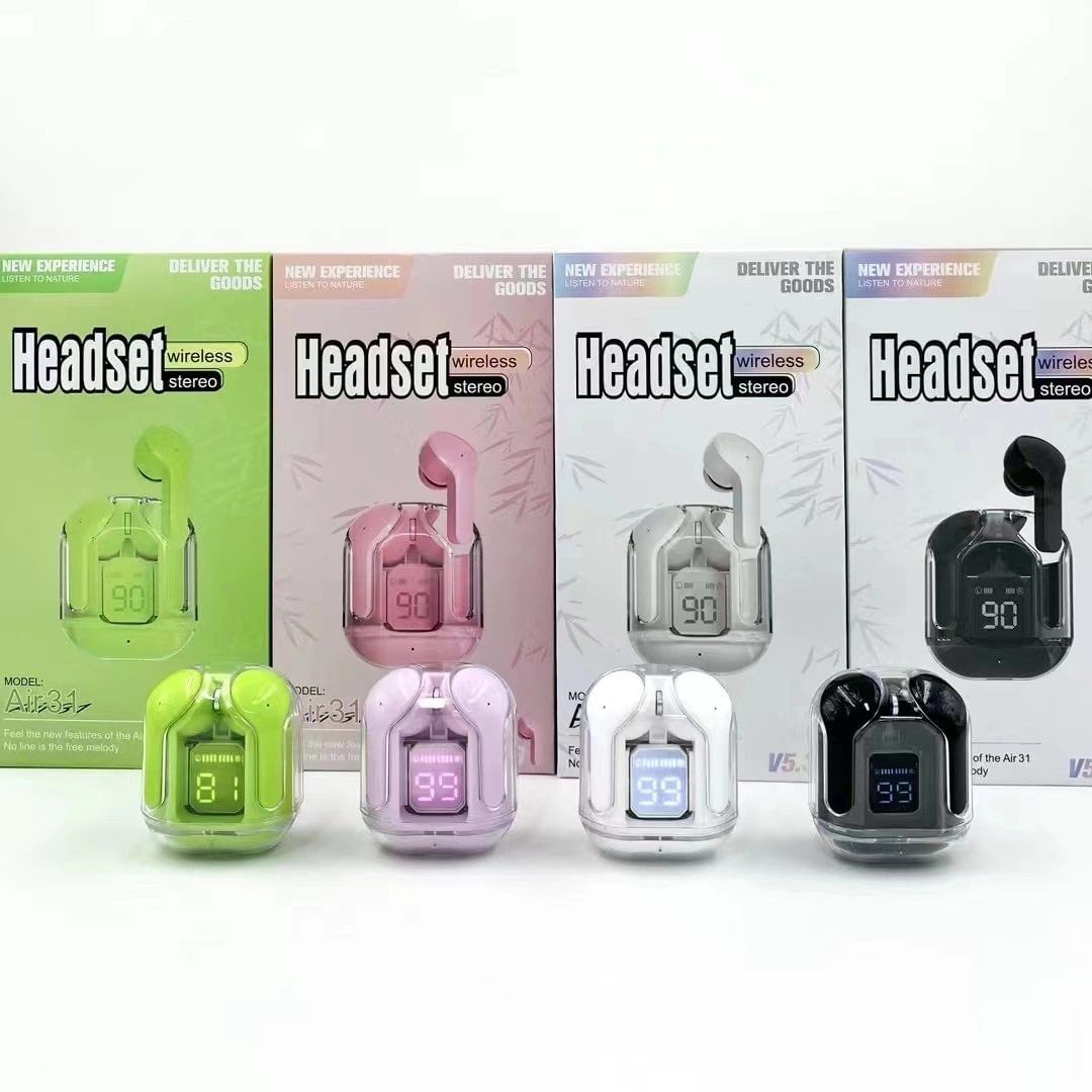 Air 31 Transparent Wireless Stereo Earbuds